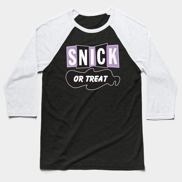 Snick or Treat Baseball T-Shirt by old_school_designs